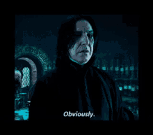 Obviously Snape GIF - Obviously Snape Harry Potter GIFs