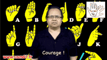courage lsf usm67 courage usm67deaf67lsf sign language