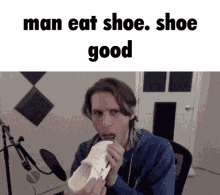 Jerma Shoe GIF - Jerma Shoe Eat Shoe GIFs