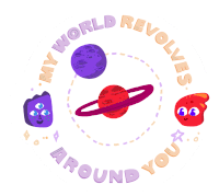 My World Revolves Around You Love Of My Life Sticker - My World Revolves Around You Love Of My Life Light Of My Life Stickers