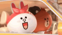 Cony And Brown Chubby Bunny GIF - Cony And Brown Chubby Bunny Gift GIFs