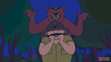 scared fear forest danger bear