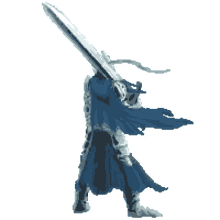dark souls artorias knight epic pose sword