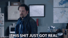 This Shit Just Got Real Jamie Kennedy GIF - This Shit Just Got Real Jamie Kennedy Travis Welker GIFs