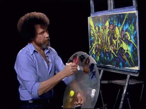 Painting Gif Painting Bob Ross Discover Share Gifs