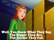 Totally Spies Sam GIF - Totally Spies Sam Well You Know What They Say GIFs