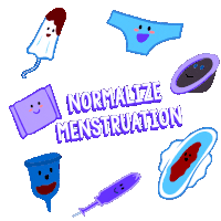 Slugbugg Normalize Menstruation Sticker - Slugbugg Normalize Menstruation End Period Poverty Stickers