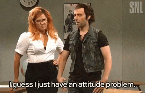 What is your attitude the problem