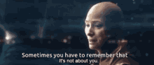Ancient One Not About You GIF - Ancient One Not About You Sometimes You Have To Remember GIFs