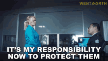Its My Responsibility Now To Protect Them Marie Winter GIF - Its My Responsibility Now To Protect Them Marie Winter Will Jackson GIFs