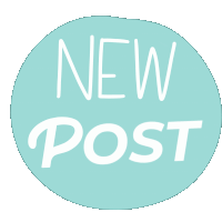 New New Post Sticker - New New Post Blue Stickers