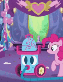 my little pony my little pony friendship is magic pinkie pie vacuum cleaner celestial advice