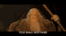 lord of the rings gandalf you shall not pass face folding filter