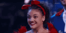 laurie hernandez excited smile dancing with the stars