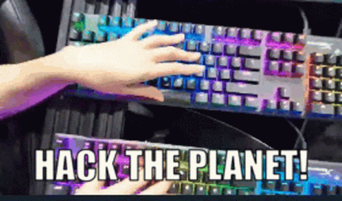 hack the planet keyboard