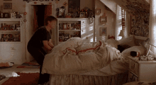 13. …but On The Flip Side, People Expect You To Always Be The Life Of The Party. GIF - Bed Pull Sleeping GIFs