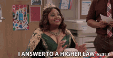 i answer to a higher law sherri shepherd principal paula madison mr iglesias im above the law i answer to a higher law sherri shepherd principal paula madison mr iglesias im above the law