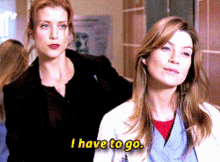 Greys Anatomy Meredith Grey GIF - Greys Anatomy Meredith Grey I Have To Go GIFs