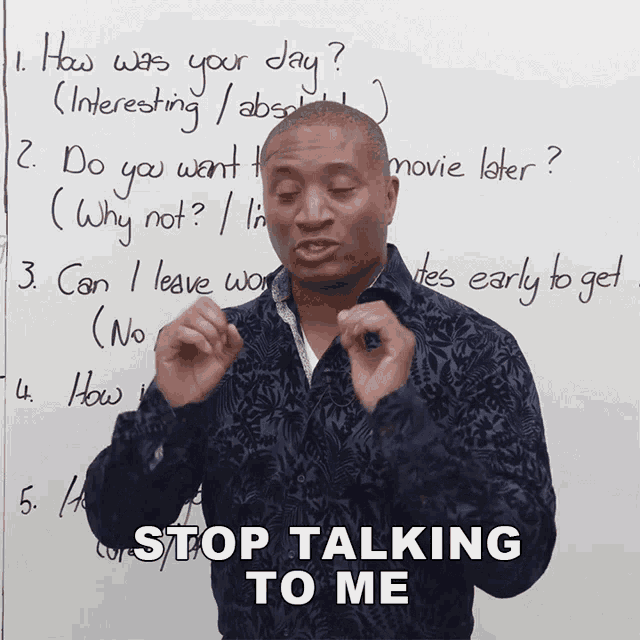 Stop Talking To Me James GIF Stop Talking To Me James Engvid 