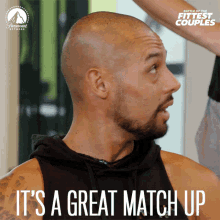 Its A Great Match Up Pairing GIF - Its A Great Match Up Pairing Battle Of The Fittest Couple GIFs