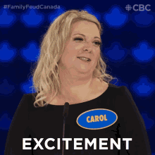 Excitement Carol GIF - Excitement Carol Family Feud Canada GIFs