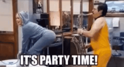 Party On,Its Party Time,twerking,gif,animated gif,gifs,meme.