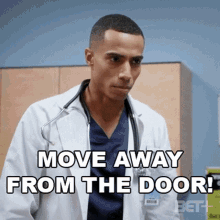 Move Away From The Door Tom Brooks GIF - Move Away From The Door Tom Brooks Bruh GIFs