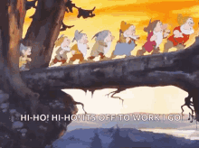 Hiking Snow White And The Seven Dwarves GIF - Hiking Snow White And The Seven Dwarves Seven Dwarves GIFs