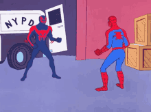 Spider Man Pointing GIF - Spider Man Pointing Nypd GIFs