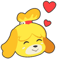 isabelle acnh animal crossing new horizons love love you
