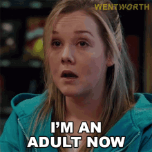 Im An Adult Now Sophie Donaldson GIF - Im An Adult Now Sophie Donaldson Wentworth GIFs