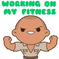 Working On My Fitness Gym Sticker - Working On My Fitness Fitness Gym Stickers