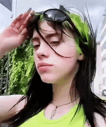 Billie Eilish Sunglasses GIF - Billie Eilish Sunglasses Shades On GIFs