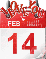 I Love You Feb14 Sticker - I Love You Feb14 Valentineday Stickers