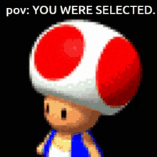 Toad Mario Touch To Select GIF - Toad Mario Mario Touch To Select GIFs