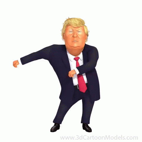 Donald Trump Floss GIF - Donald Trump Floss Fortnite Baile GIFs
