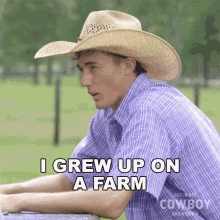 I Grew Up On A Farm Tyler Kijac GIF - I Grew Up On A Farm Tyler Kijac Ultimate Cowboy Showdown Season2 GIFs