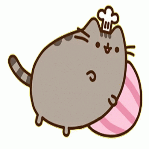 Pusheen Eating Sticker - Pusheen Eating Bowl - Discover & Share GIFs