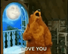 Love You Bear GIF - Love You Bear Moon GIFs