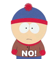 No Stan Marsh Sticker - No Stan Marsh South Park Stickers