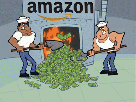 Burning Money GIF - Amazon GIFs