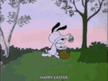Snoopy Happy Easter GIF - Snoopy Happy Easter Happy GIFs