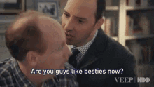 When You Notice Your Bffl Hanging Out With Other Ppl GIF - Tony Hale Are You Guys Like Besties Now Veep GIFs