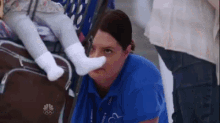 Superstore - Dina Pushing Baby GIF - Superstore Nbc Dina GIFs