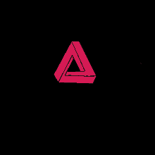 never ending triangle art colorful triangle logo