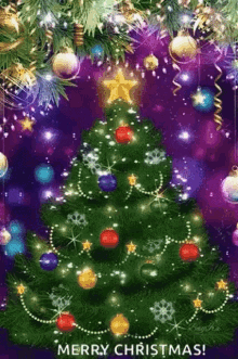 Merry Christmas Christmas Tree GIF - Merry Christmas Christmas Tree Happy Holidays GIFs