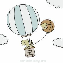 Loof And Timmy Hot Air Balloon GIF - Loof And Timmy Loof Hot Air Balloon GIFs