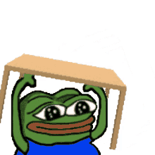 pepe flips table flipping table by pepe