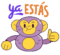 Monkey Giving A Thumbs Up. Sticker - Mono Monito Monkey Cute Stickers