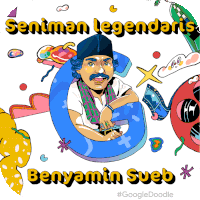 Benyamin Sueb Senimon Legendaris Sticker - Benyamin Sueb Senimon Legendaris Celebrating Benyamin Sueb Stickers